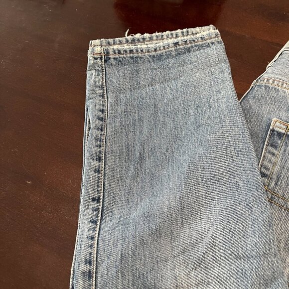 Lucky Brand Jeans Denim 410 Athletic Fit Distressed Size 33x32 Medium Wash - Picture 3 of 12